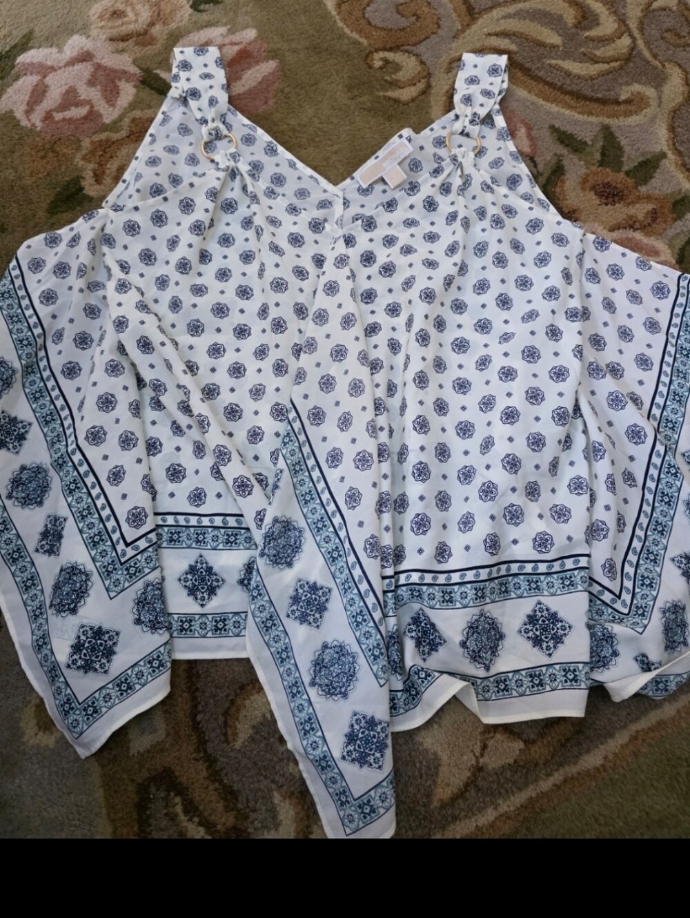 Michael Kors Womens Bandana Style Tank Top Size Large